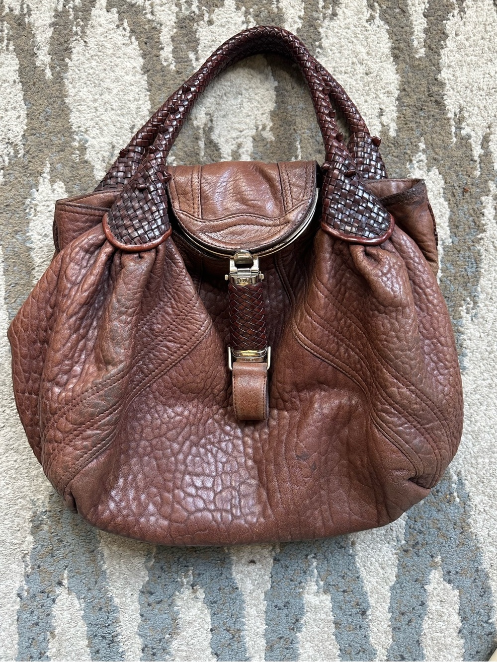 Vintage Fendi Spy Cognac Calfskin bag